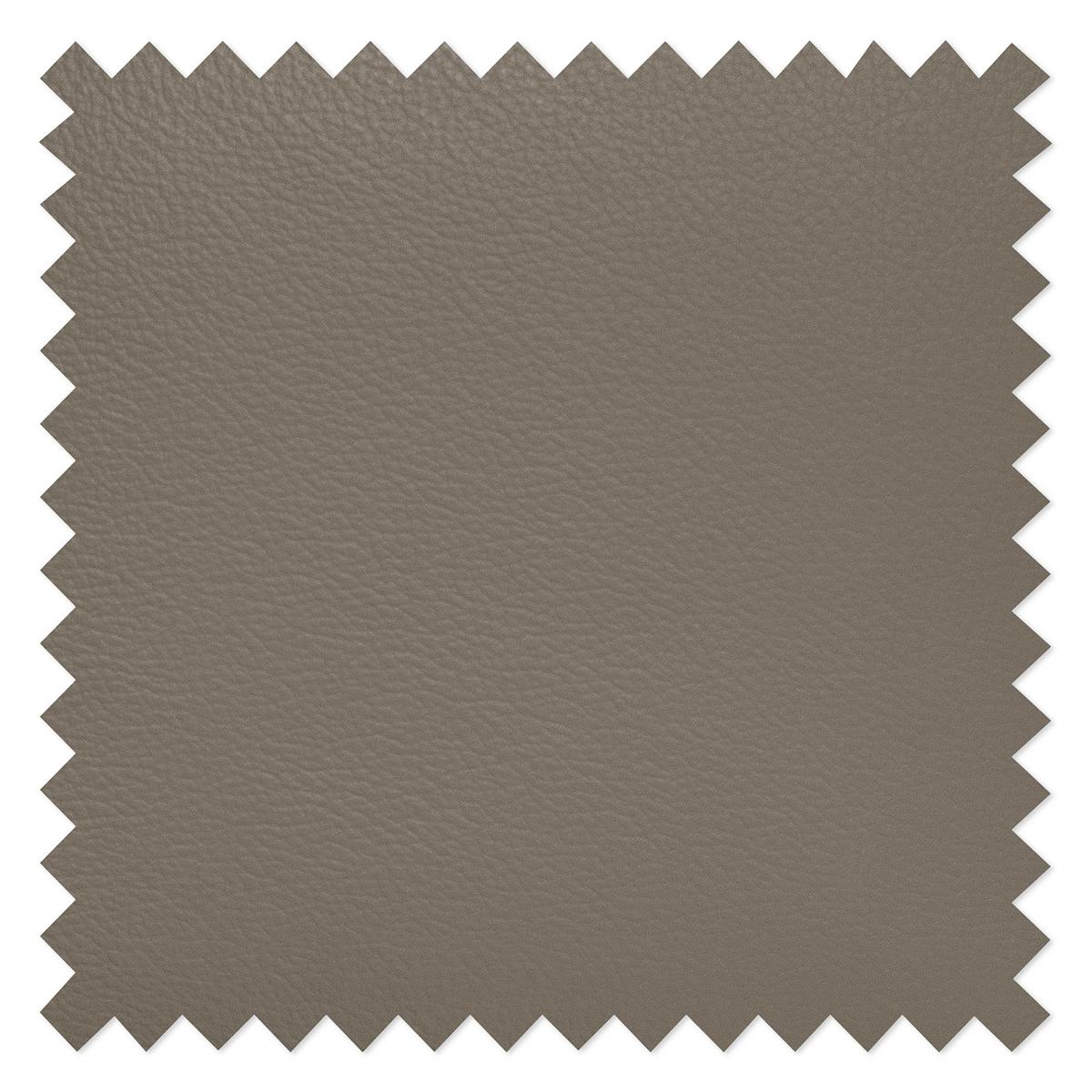 Ecksofa Aspen Taupe S: 208 Cm - Taupe/Chromfarben, Design, Leder/Textil (208/245cm) - Livetastic
