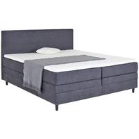 Boxspringbett mit Topper & Bettkasten 180x200 Kleopatra - Anthrazit, KONVENTIONELL, Holz/Holzwerkstoff (180/200cm) - Ondega