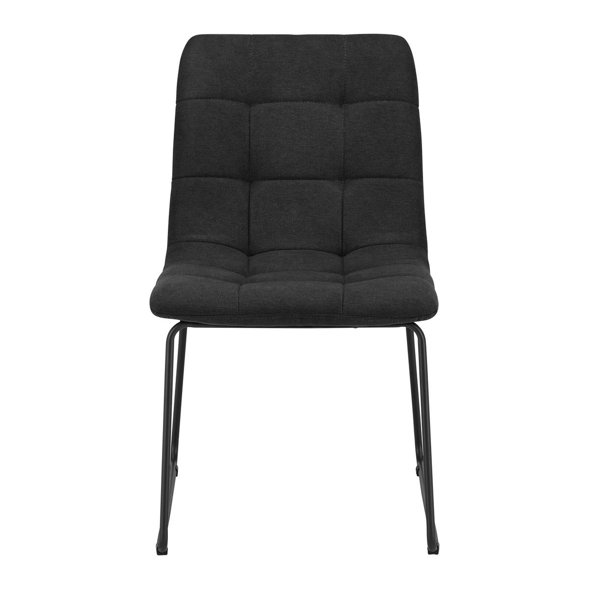 Židle MIA tmavěšedá - černá/tmavě šedá, Moderní, kov/dřevo (46/82/58cm) - Bessagi Home