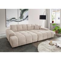 Bigsofa Bosco, Beige B: 304 cm - Beige/Schwarz, MODERN, Textil (304/87/155cm) - Livetastic