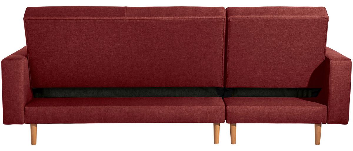 Eckschlafsofa Just Cool - Rot/Erlefarben, Design, Textil (230/93/152cm) - Max Winzer