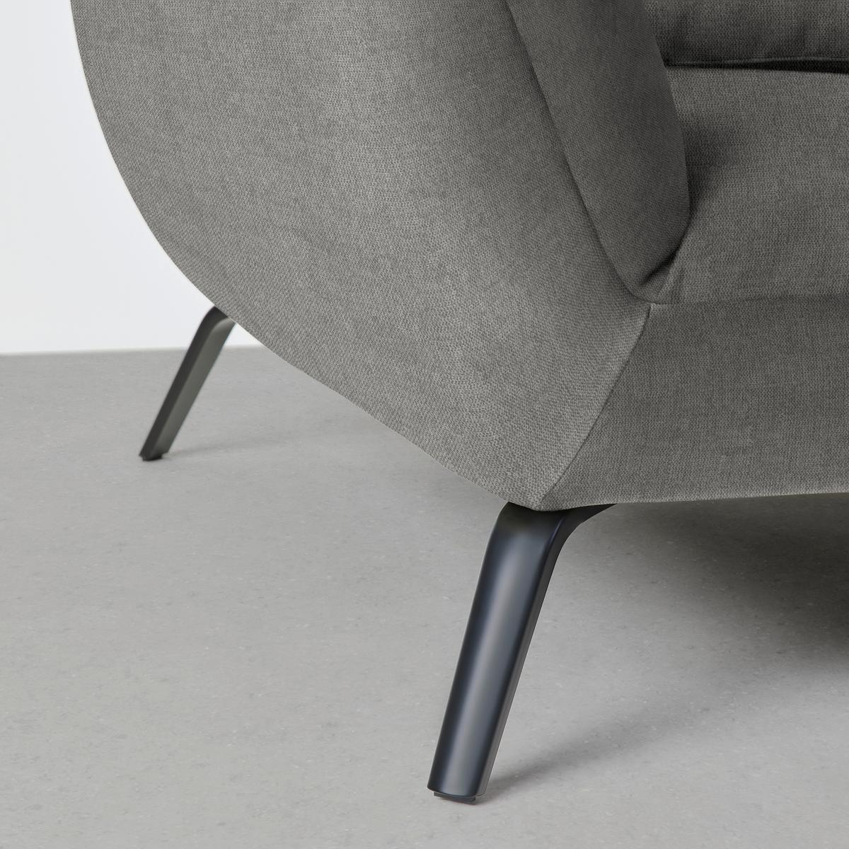 Rohová sedačka TRENDY, pravá, sivá - čierna/sivá, Modern, kov/kompozitné drevo (310/93/250cm) - Premium Living