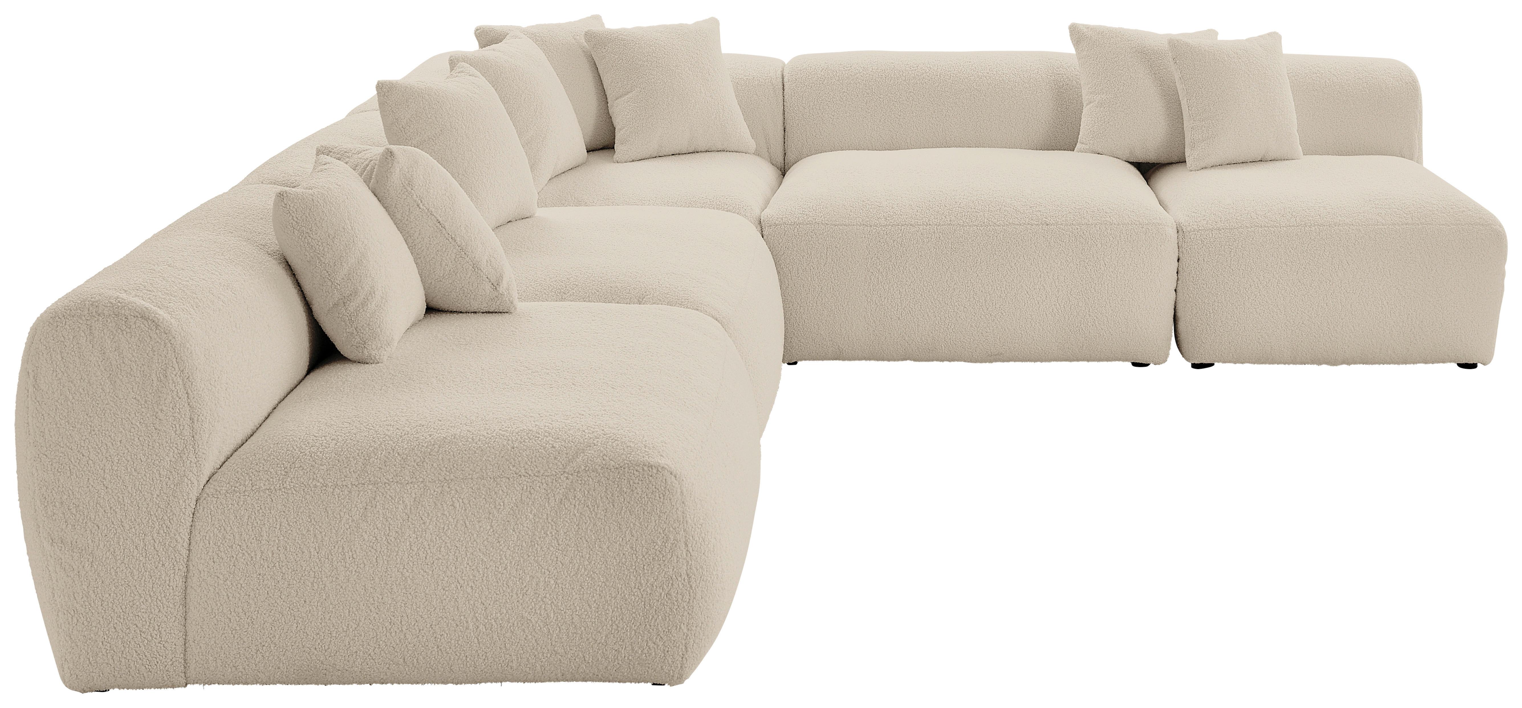 Ecksofa Bloom Beige - Beige, Trend, Textil (315/300cm) - Livetastic