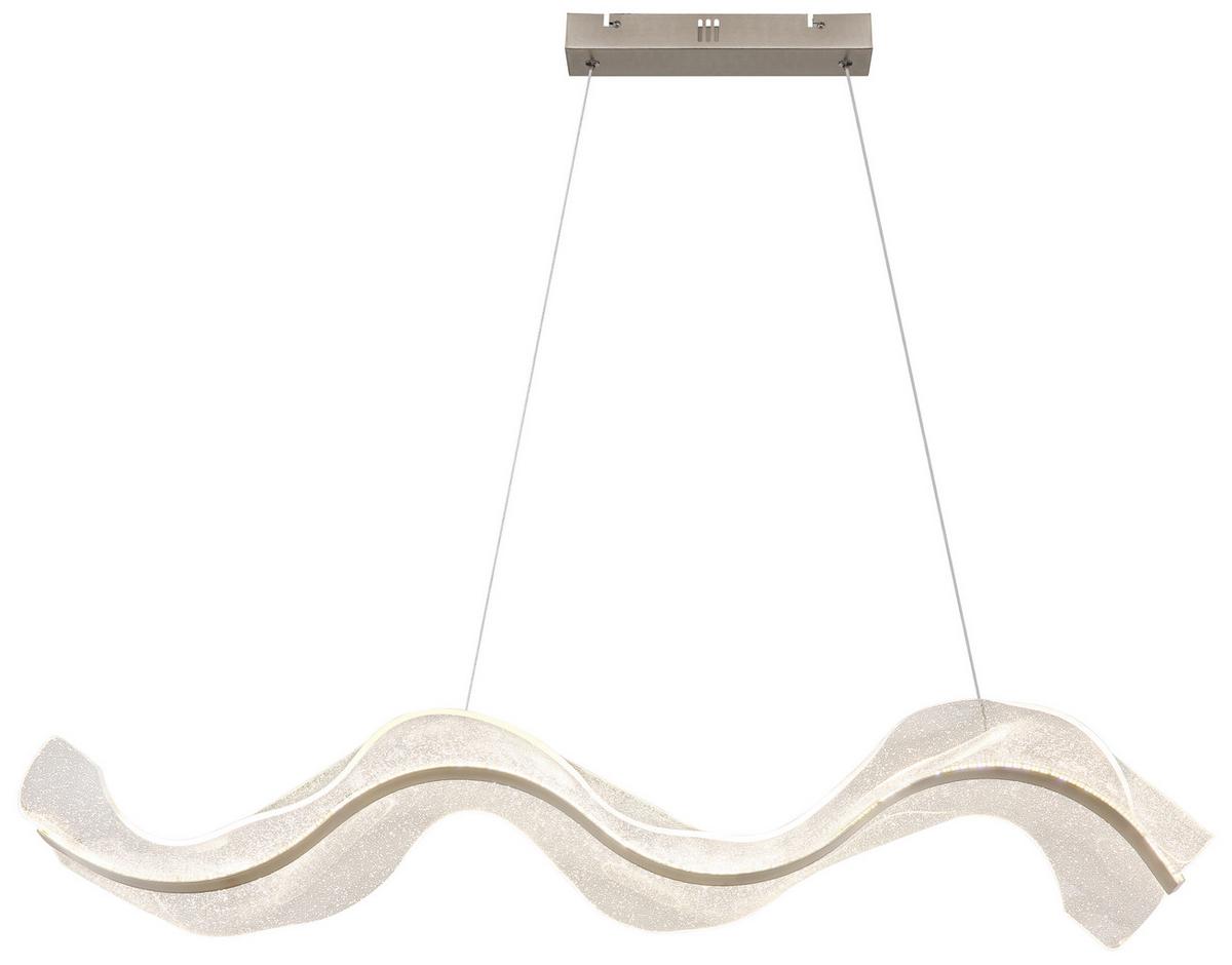 LED-Hängeleuchte 68294h - Klar, Design, Kunststoff/Metall (101/29,4/120cm) - Globo