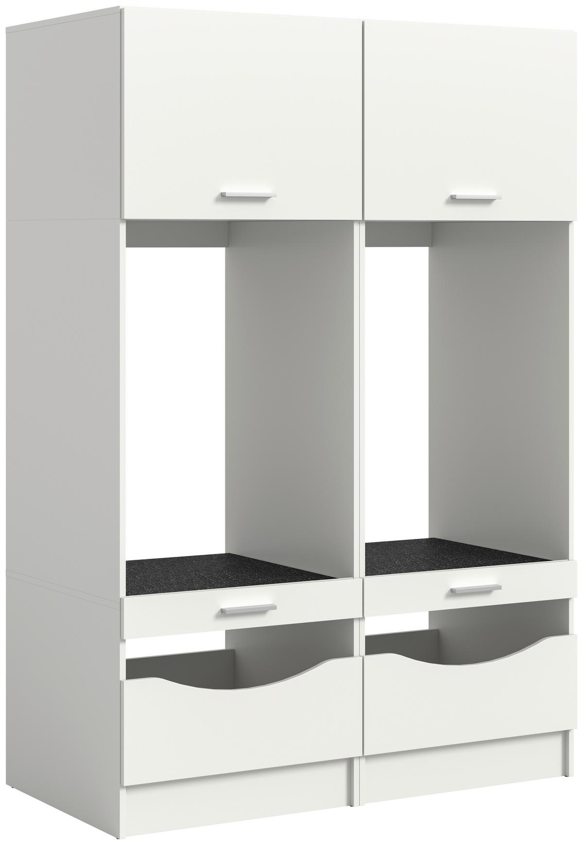 Prádelna Free bíla - bílá, Basics, kompozitní dřevo (133/195/68cm) - MID.YOU