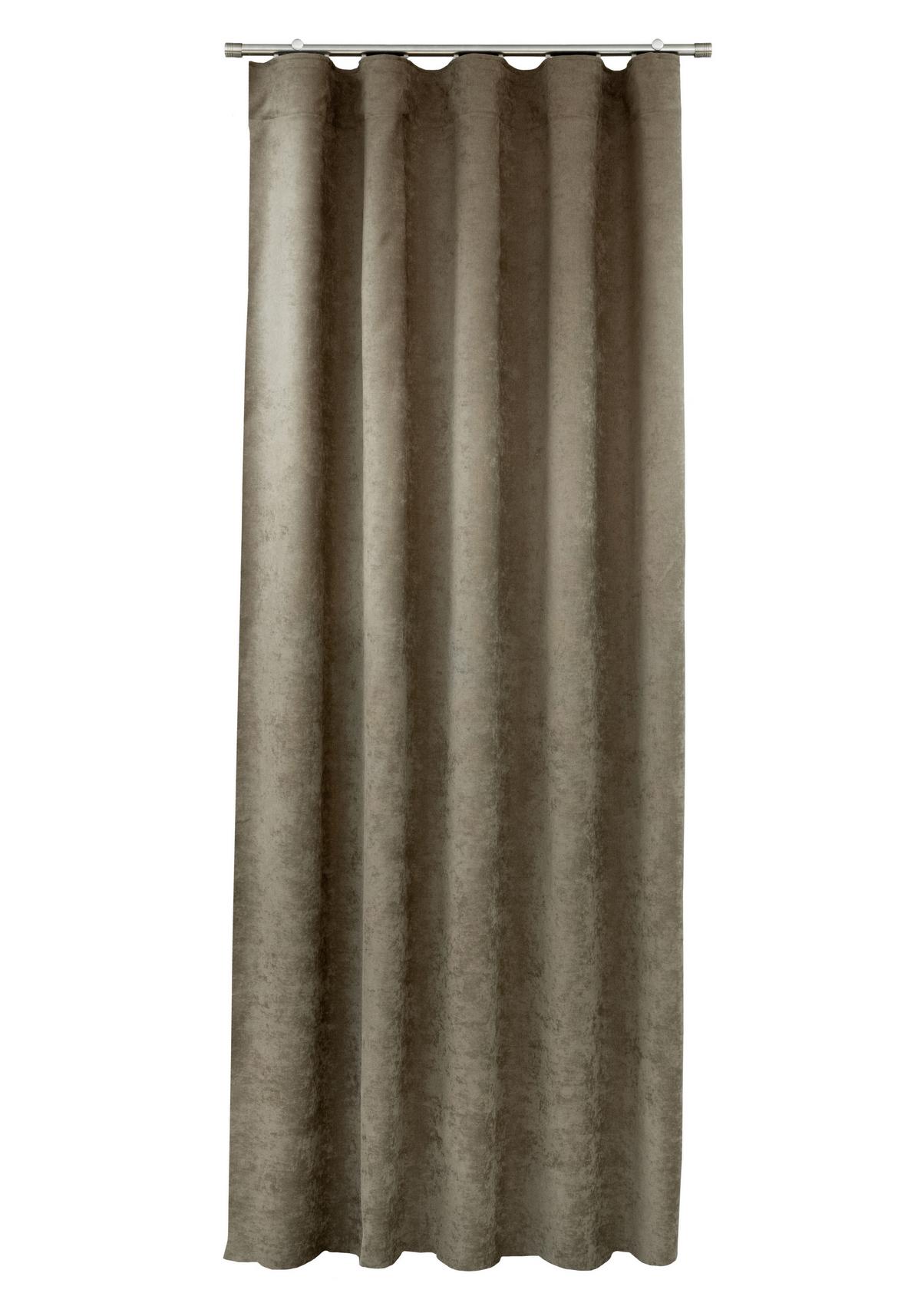 Sötétítőfüggöny Oscar - barna, textil (140/250cm)