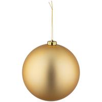 CHRISTBAUMKUGEL Daisy, Goldfarben - Goldfarben, KONVENTIONELL, Kunststoff (15cm) - Luca Bessoni
