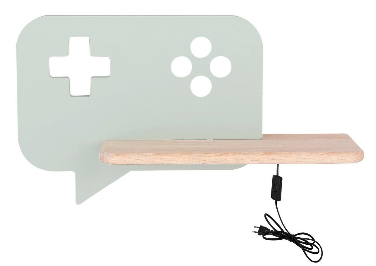 Kinderwandleuchte 21-84453 Console - Mintgrün, Basics, Holz/Holzwerkstoff (36/12/20cm)