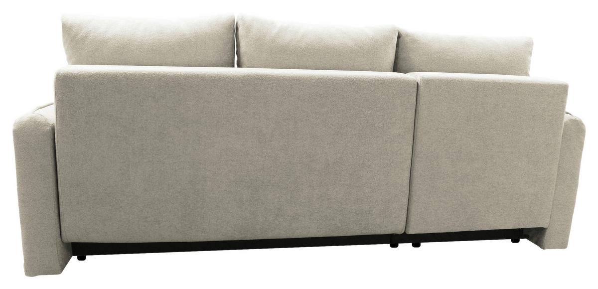 Ecksofa Fancy Creme 143x209 cm - Creme/Schwarz, Design, Textil (143/209cm) - MID.YOU