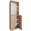 Aktenschrank Lona Eiche Dekor B: 70 cm - Weiß/Sonoma Eiche, Design, Holzwerkstoff (70/220/39cm) - MID.YOU