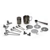 Kaffeeset Echtwerk Kaffeezubehör-Set - Schwarz, Design, Metall (10,5cm) - Echtwerk