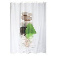 Duschvorhang in Weiß Textil/Mischgewebe - Weiß, Basics, Textil (180/200cm) - MSV