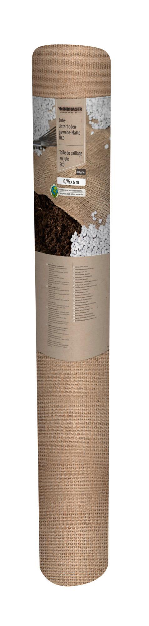 Unterbodengewebe, 600x75 Cm, Jute - Naturfarben, Basics, Textil (75/600cm) - Windhager