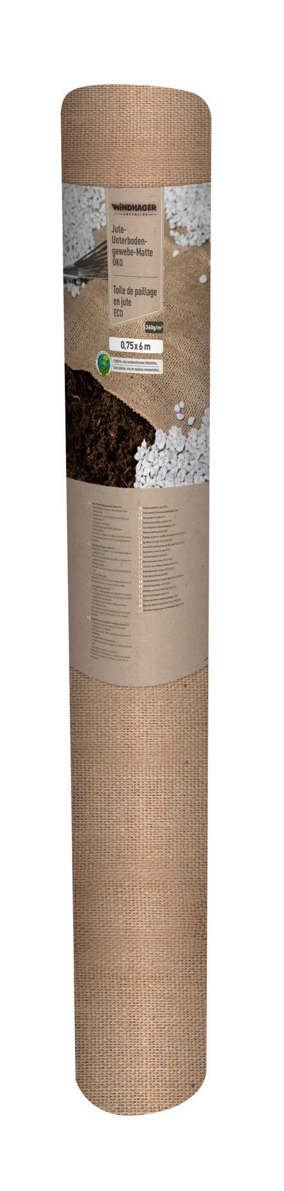 Unterbodengewebe, 600x75 Cm, Jute - Naturfarben, Basics, Textil (75/600cm) - Windhager
