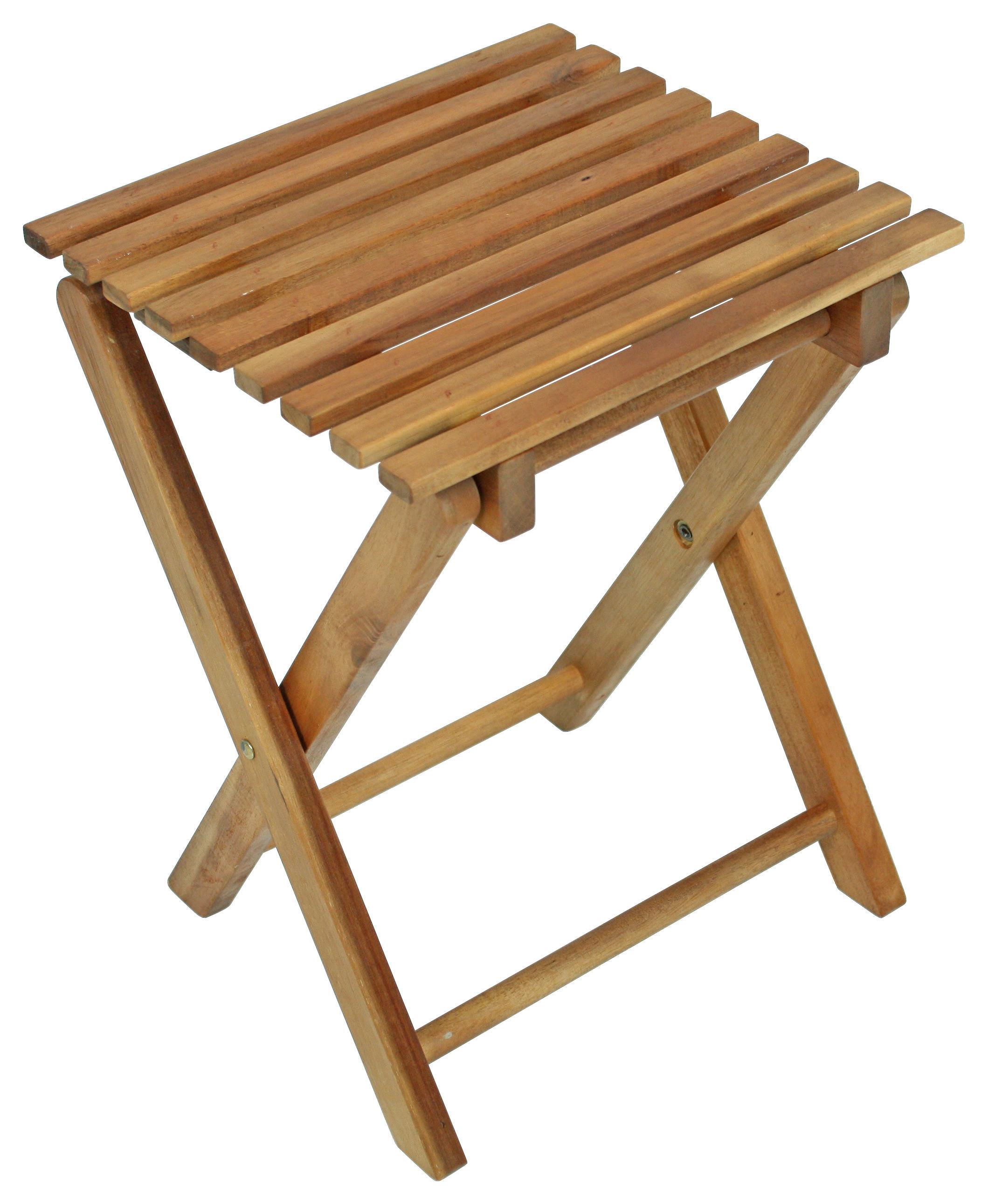 Klapphocker Tacoma - Braun, Basics, Holz (29/37/26,5cm)