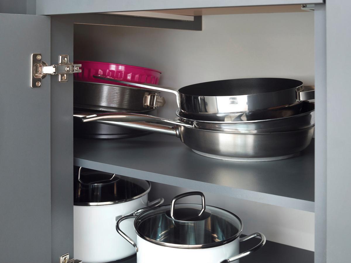 Eckküche Oliver Grau S: 340x172 Cm - Grau, Design, Holzwerkstoff (340/172cm) - Respekta