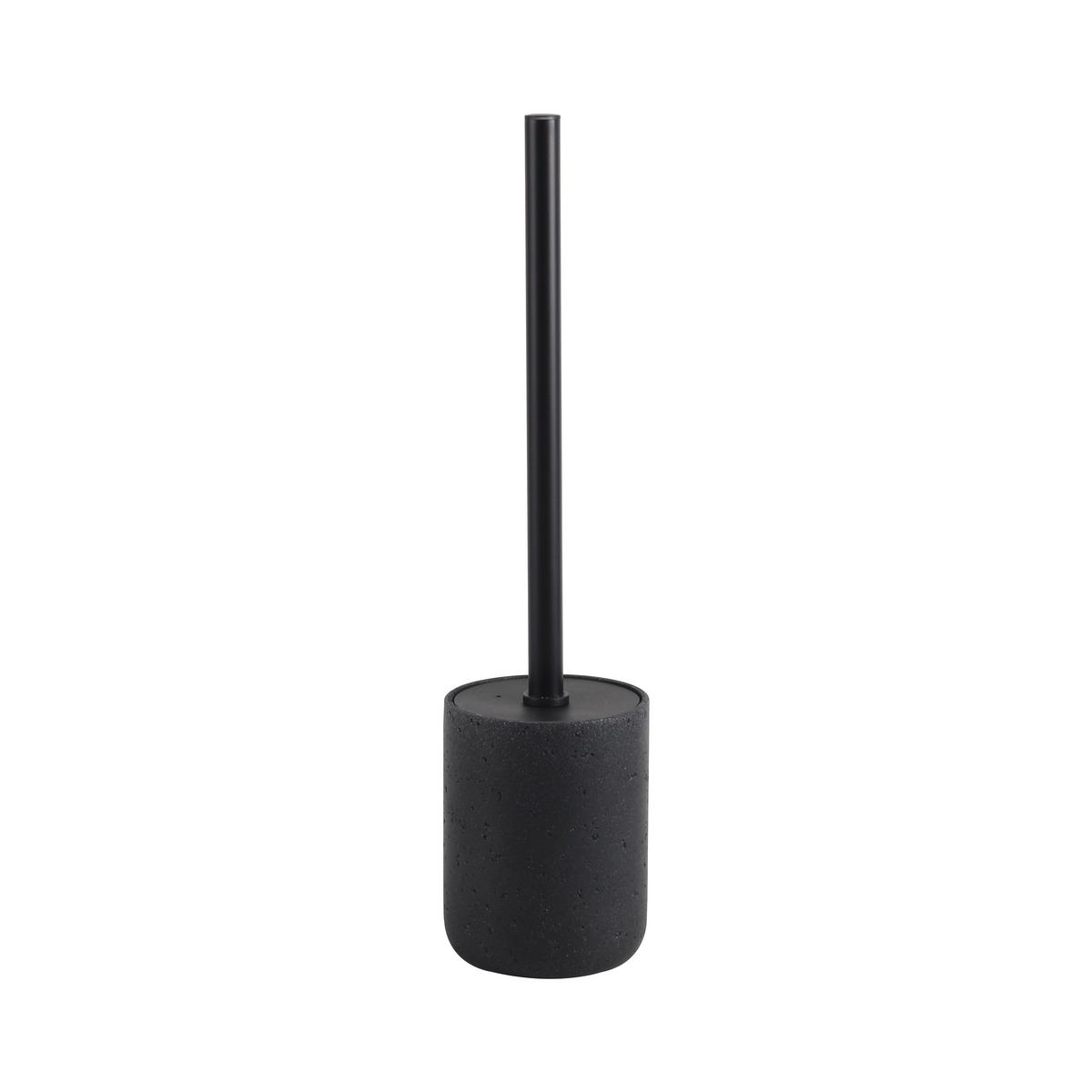 WC sada -štětka a držák LOKI - černá, Moderní, kov/plast (9,5/38,5cm) - Mömax