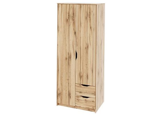 Drehtürenschrank grifflos 78cm Adriana, Eiche Dekor - Eichefarben, MODERN, Holzwerkstoff (78/195/55cm) Drehtürenschrank grifflos 78cm Adriana, Eiche Dekor - Eichefarben, MODERN, Holzwerkstoff (78/195/55cm)