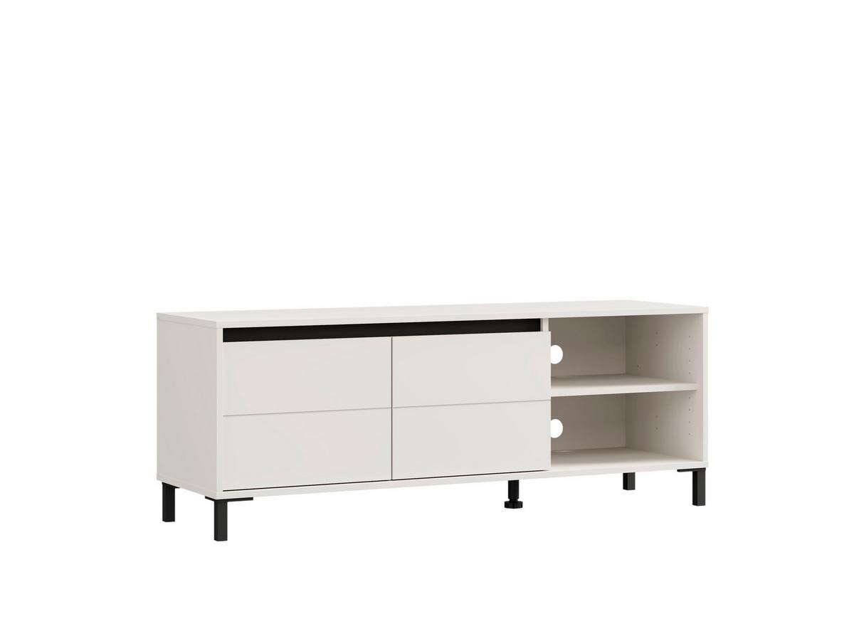 Tv-elem Marron 138/52cm - kasmírszínű/fekete, Modern, faalapú anyag (138/52/40cm)