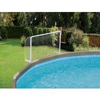 Wasserball-Set mit Tor Weiß B: 20 cm - Weiß, KONVENTIONELL, Kunststoff (20/95/110cm)