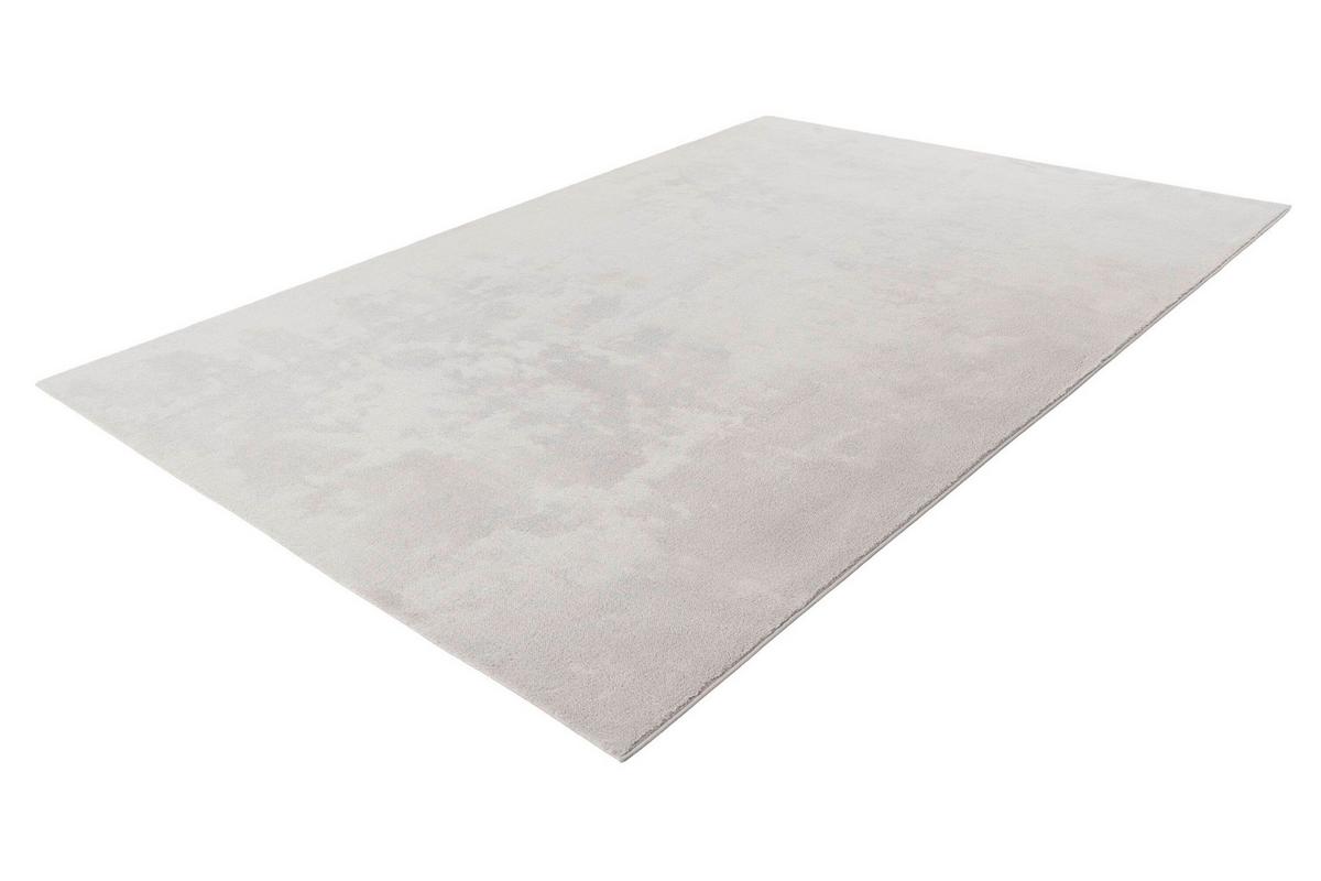 Flachwebteppich Silber Earthquake 80x280 cm - Silberfarben, Basics, Textil (80/280cm) - Kayoom