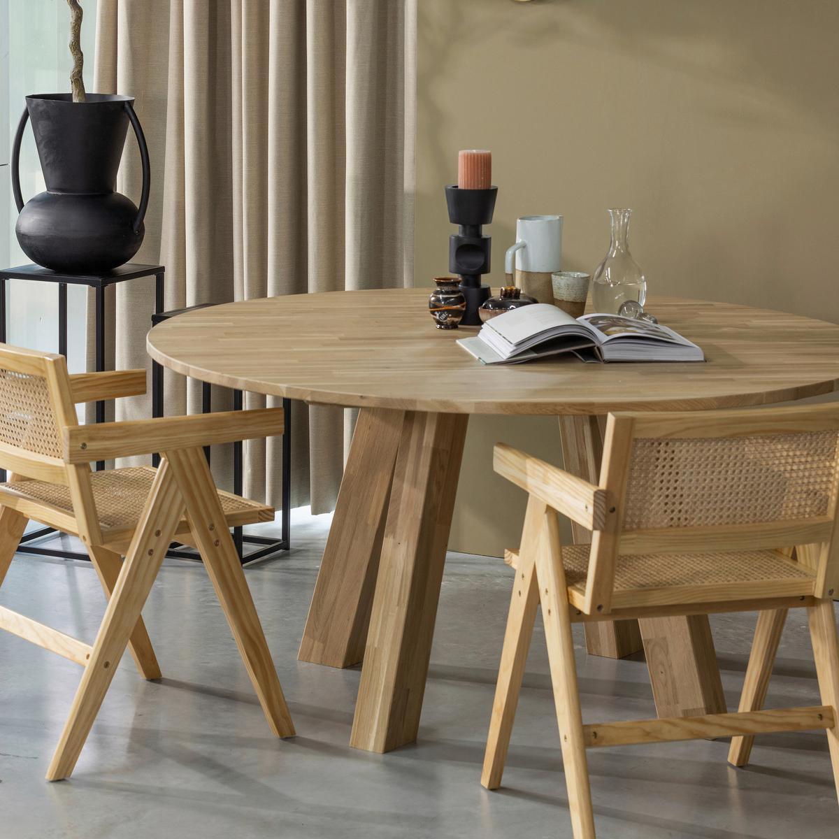 ESSTISCH Rhonda Naturfarben L: 150cm - Naturfarben, MODERN, Holz (150/150/75cm) - Livetastic