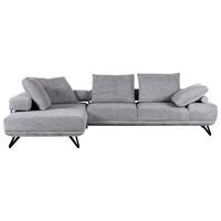 Ecksofa Bolzano - Schwarz/Grau, KONVENTIONELL, Textil (240/310cm) - MID.YOU