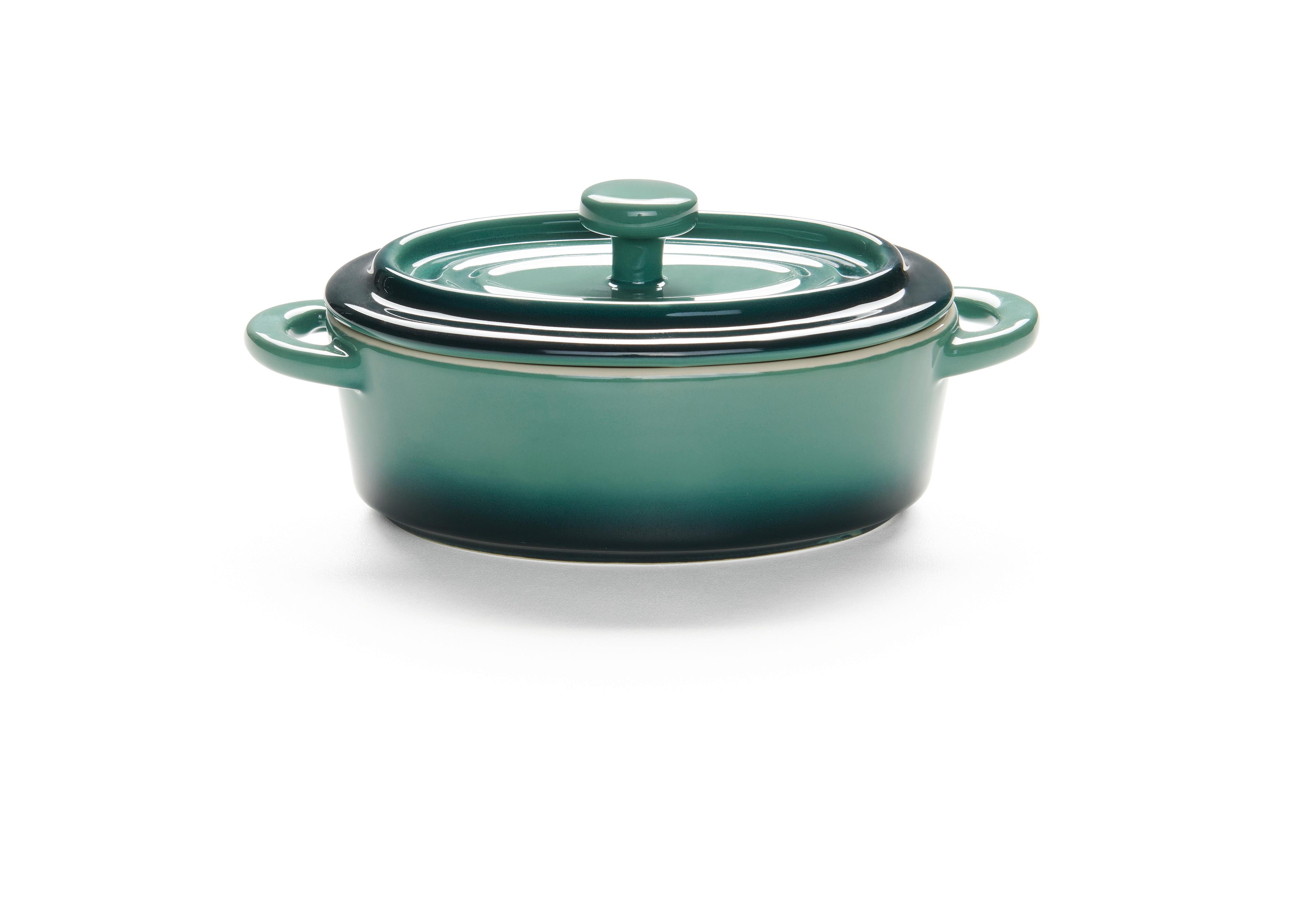 sada zapékacích mísek ELISA - 2PCS - zelená, Konvenční, keramika (14,7/6,7/11,6cm) - Modern Living