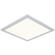 LED-Deckenleuchte Severin - Silberfarben/Weiß, MODERN, Kunststoff/Metall (30/30/5,5cm) - Luca Bessoni