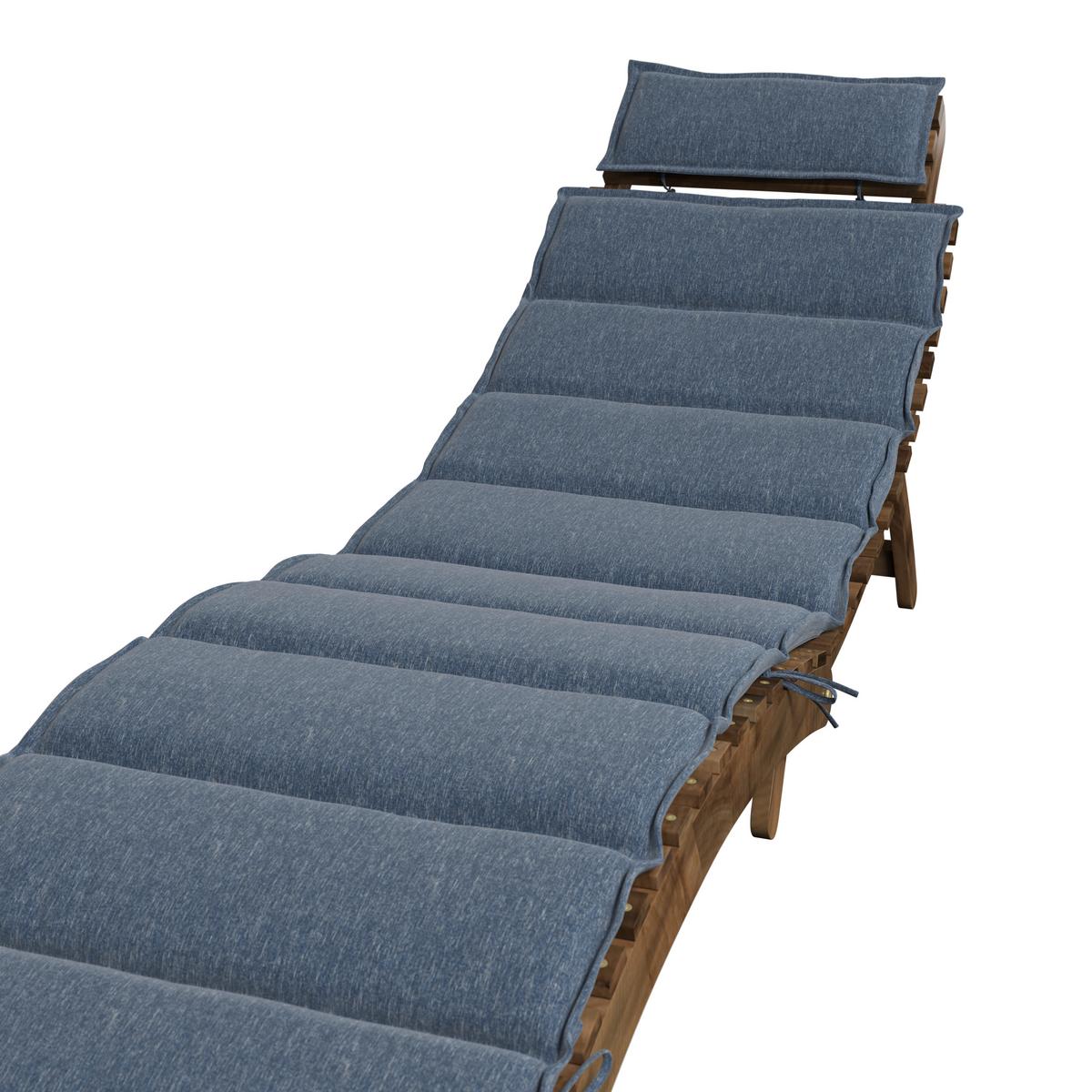 ZÁHRADNÉ LEŽADLO NATALIE - sivá, Natur, drevo/textil (180/62/54cm) - Mömax