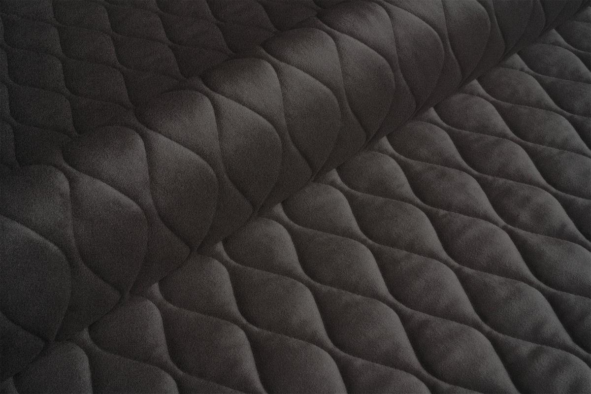 2-Sitzer-Sofa Mit Schlaffunktion Empoli Grau - Goldfarben/Grau, Basics, Textil (235/96/104cm) - MID.YOU