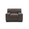 Polstersessel Norma Schwarz/braun Webstoff - Wengefarben/Schwarz, Design, Textil (101/74/85cm) - MID.YOU