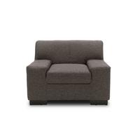 Polstersessel Norma Schwarz/braun Webstoff - Wengefarben/Schwarz, Design, Textil (101/74/85cm) - MID.YOU