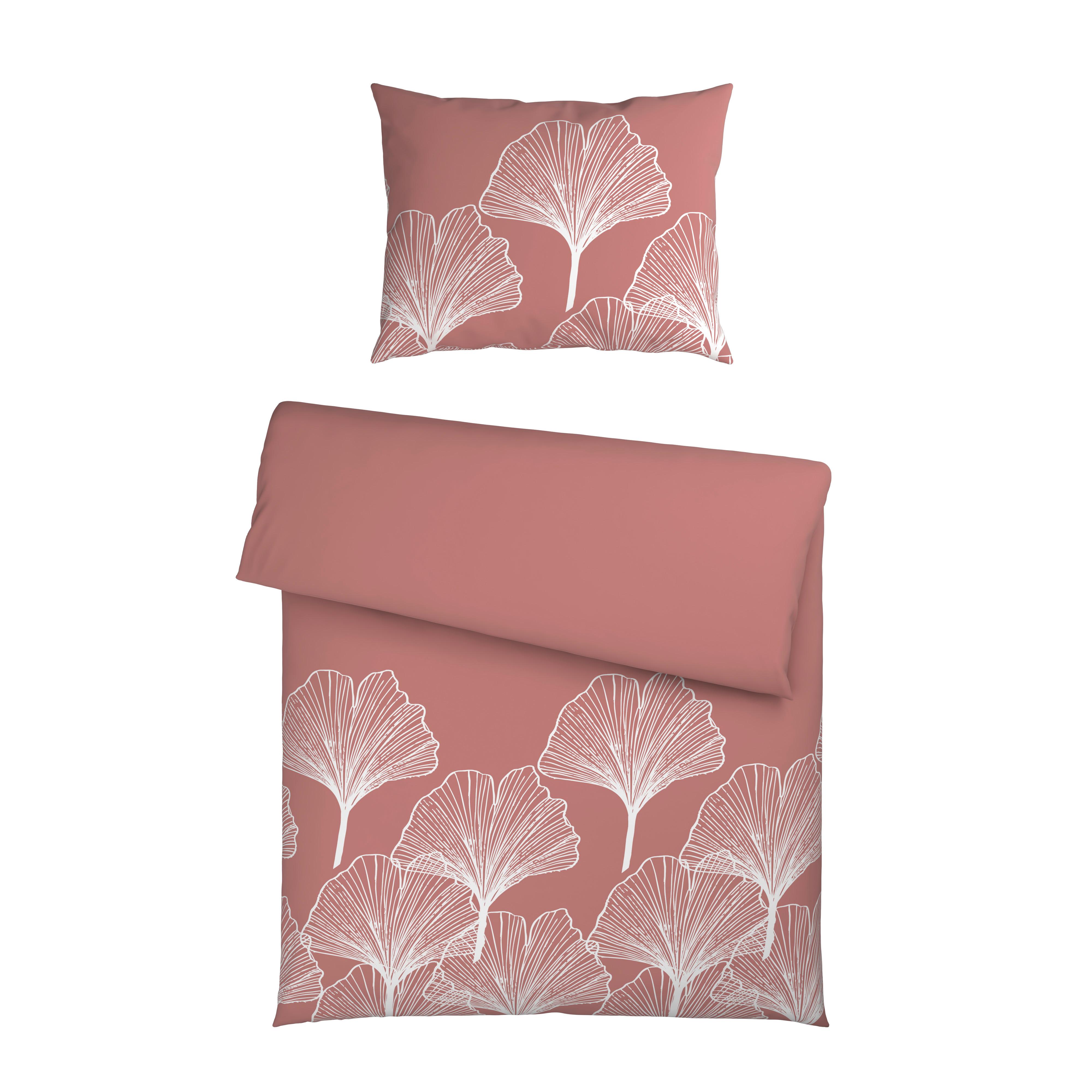 POSTEĽNÁ BIELIZEŇ NOA - biela/staroružová, textil (140/200cm) - Mömax