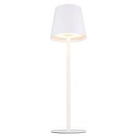 Akku-Tischleuchte 58438w 2 Höhen Montierbar - Opal/Weiß, Trend, Kunststoff/Metall (10,6/36cm) - Globo