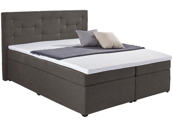 Boxspringbett Luminosa Grau 180x200 - Schwarz/Grau, MODERN, Textil (193/121/212cm) Boxspringbett Luminosa Grau 180x200 - Schwarz/Grau, MODERN, Textil (193/121/212cm)
