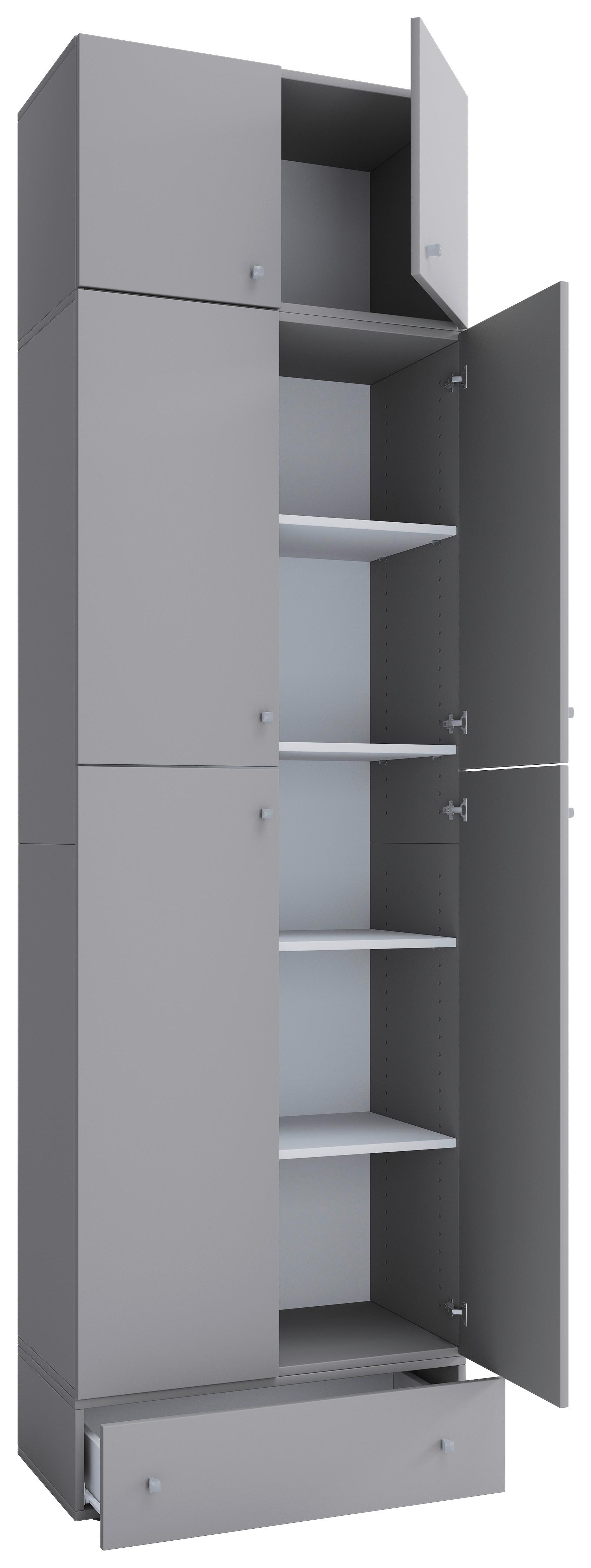 Aktenregal Lona Grau B: 70 Cm - Grau, MODERN, Holzwerkstoff (70/240/39cm) - MID.YOU