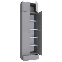 Aktenregal Lona Grau B: 70 Cm - Grau, MODERN, Holzwerkstoff (70/240/39cm) - MID.YOU