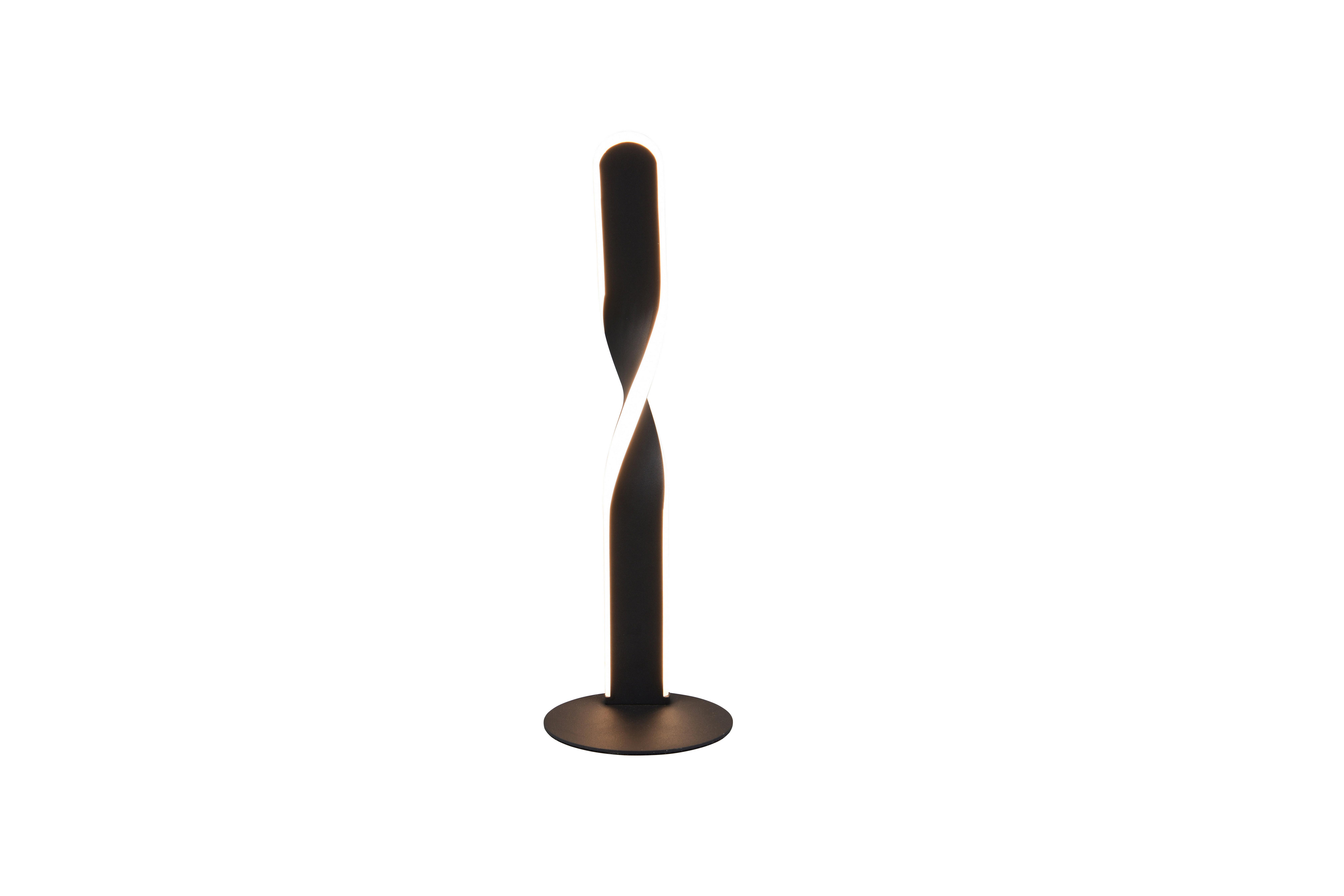 LED-Tischleuchte Ginko Schwarz Weiß D: 13 cm - Schwarz/Weiß, Design, Kunststoff/Metall (13/40,5cm)