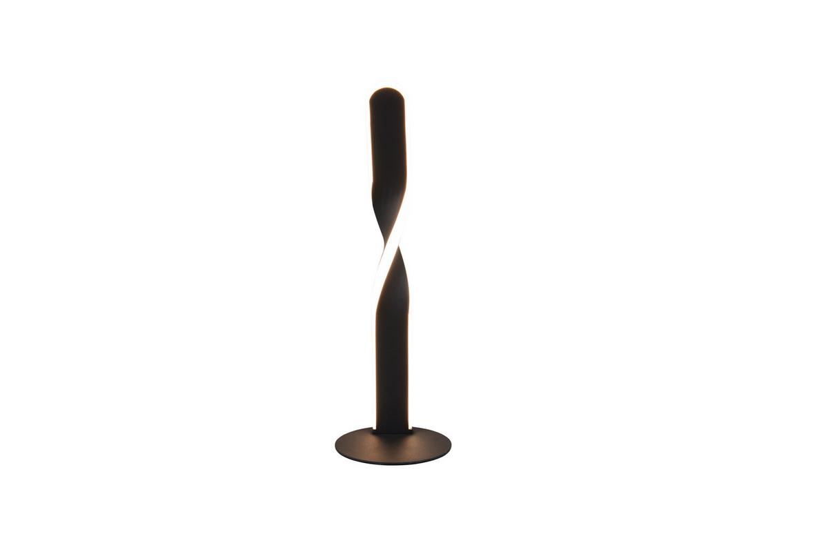 LED-Tischleuchte Ginko Schwarz Weiß D: 13 cm - Schwarz/Weiß, Design, Kunststoff/Metall (13/40,5cm)