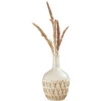 Váza Dust, V: 30cm - sivá/prírodná farba, prírodné materiály/sklo (20/30cm) - Modern Living