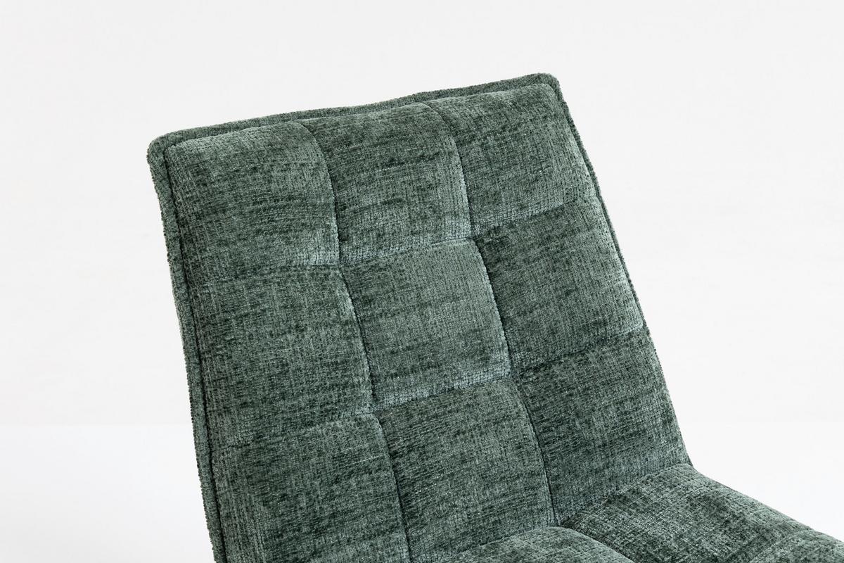 Relaxliege Kairo Grün Sitzfläche drehbar, B: 71 cm - Schwarz/Grün, MODERN, Holz/Textil (71/88/89cm)