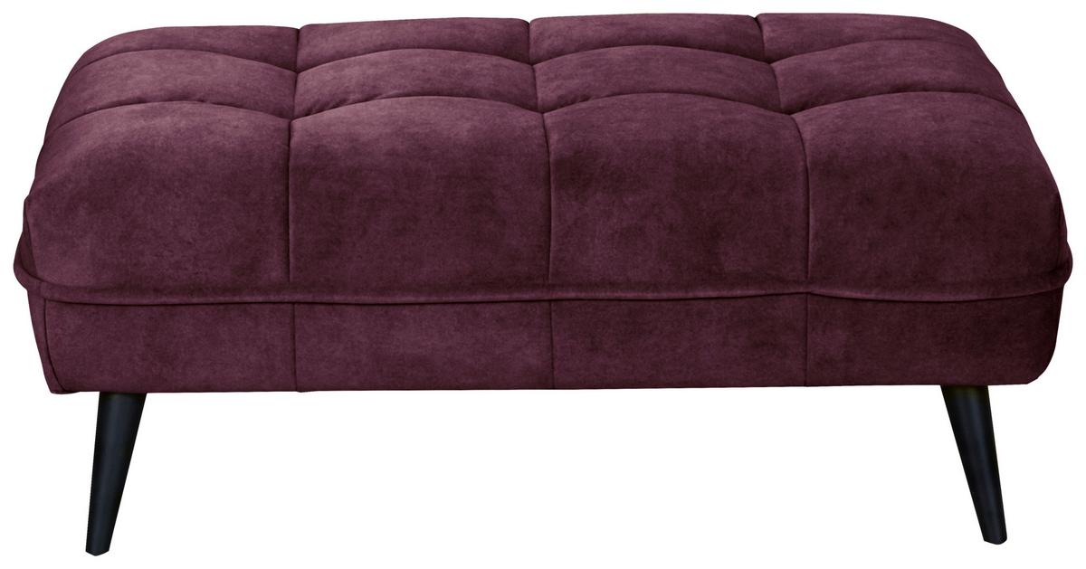 Veľká taburetka Ariana, vínovočervená - vínovočervená, Modern, textil (109/45/69cm)
