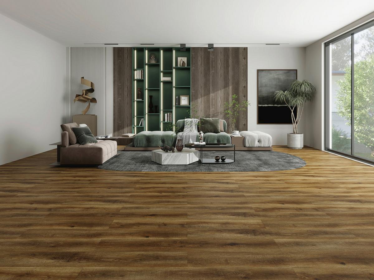 Vinylboden Eiche La Boheme Landhausdiele Klick-Vinyl - Rostfarben, Basics, Kunststoff/Stein (23/128/0,57cm) - Econfloor