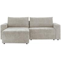 Ecksofa Dallas - Beige/Schwarz, MODERN, Holz/Kunststoff (173/258cm)