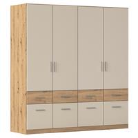 Skrińa s otočnými dverami CELLE, šírka 181 cm - šampanská/dub artisan, Konventionell, kompozitné drevo/plast (181l) - Mömax