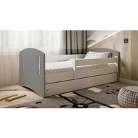 KINDER-/JUNIORBETT Classic Grau/Weiß 80x180cm - Birkefarben/Weiß, MODERN, Holz/Holzwerkstoff (80/180cm) - MID.YOU