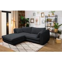 Ecksofa Vivaldi Schwarz S: 201x240 cm - Schwarz, Design, Textil (201/240cm) - MID.YOU