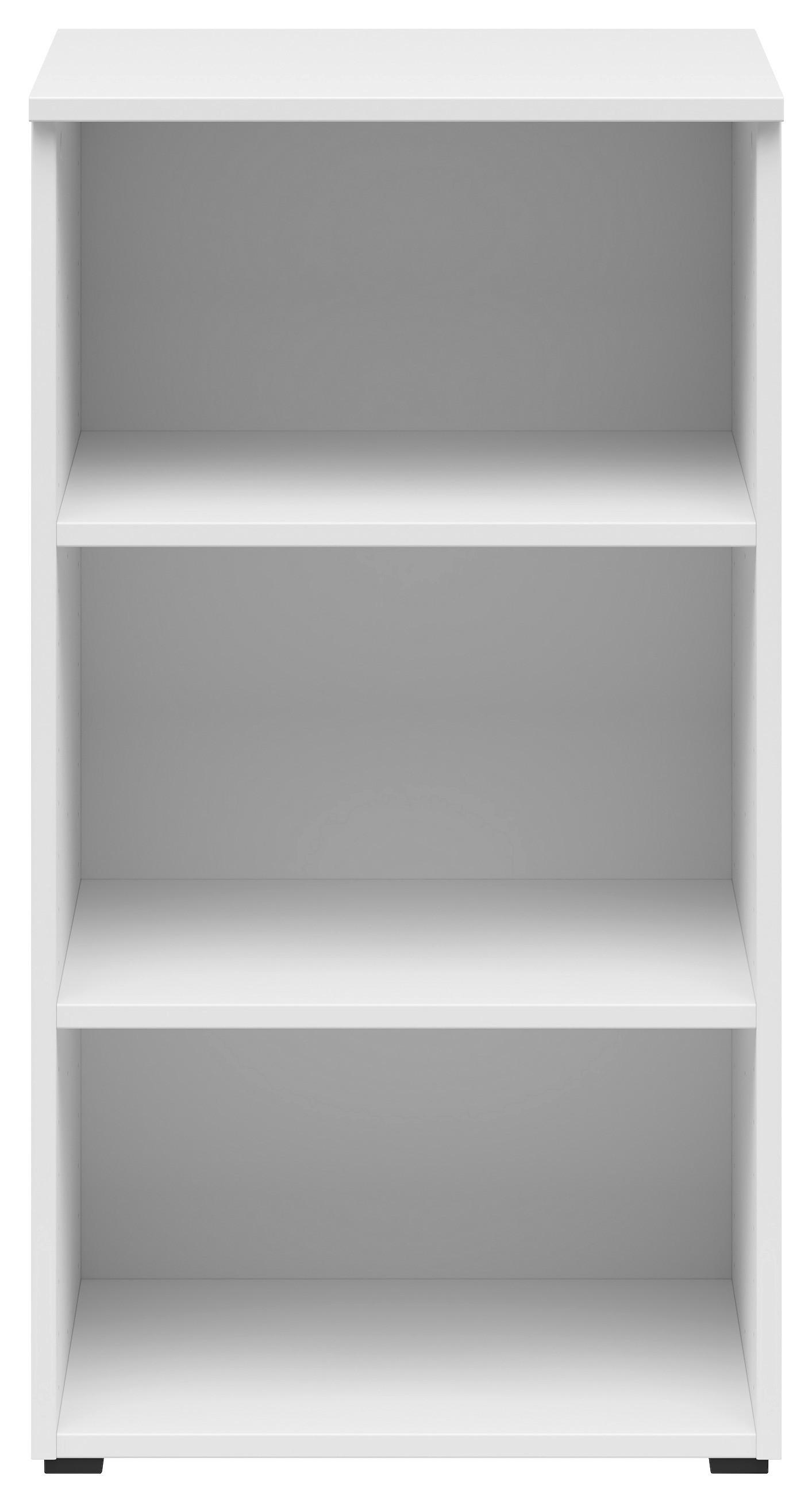 Regál Cabinet š: 45cm - bílá/antracitová, Moderní, kompozitní dřevo/plast (45/83/40cm)