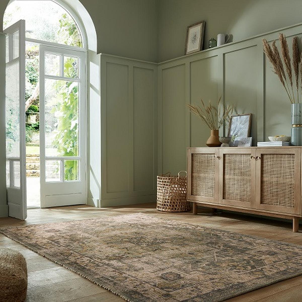 Juteteppich Selena Jute Traditnl G 200x290 - Grün, Basics, Textil (200/290cm)